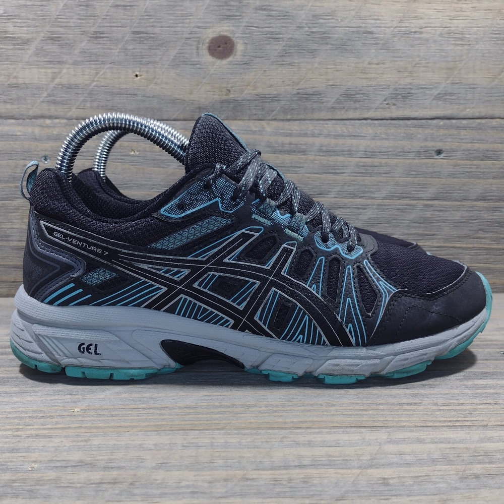 Asics Gel Venture 7 Running Athletic Shoes Sneakers Womens Size 7.5 Wide Gray